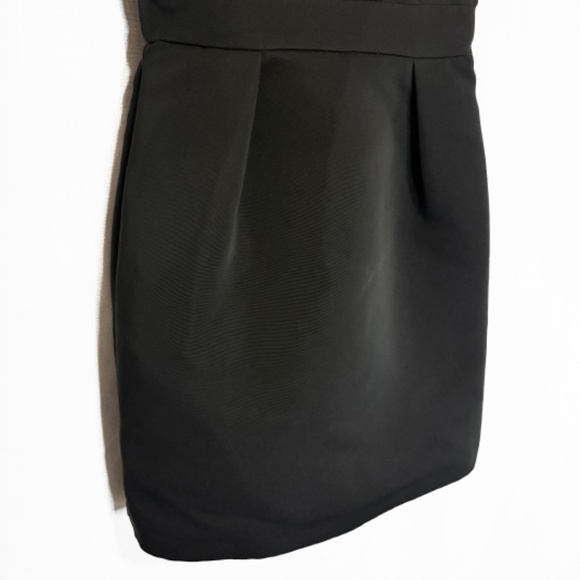 Kate Spade Black Taffeta Cocktail Dress with Oversize Back Bow Detail Size 0 - Picture 4 of 9